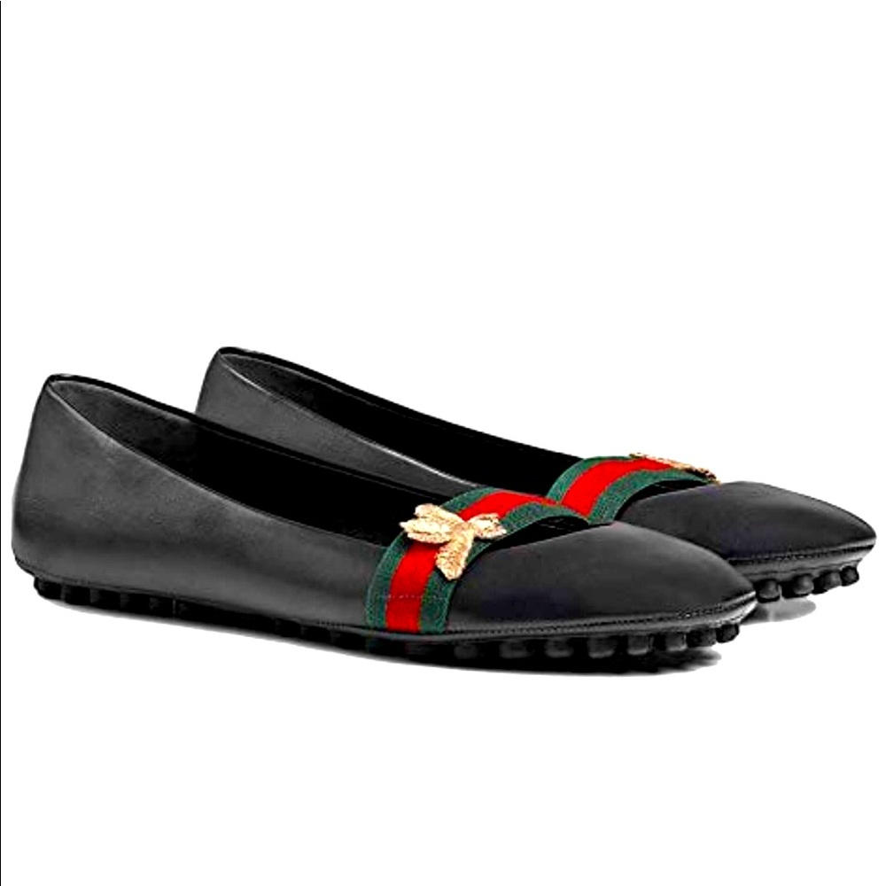 Gucci flat bee ballets.